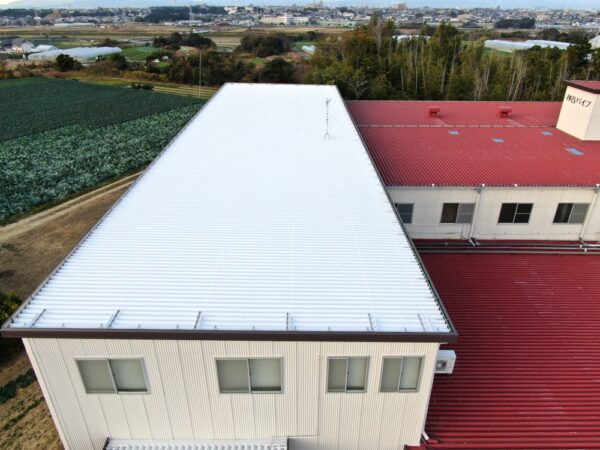 【豊橋市】K様　工場折板屋根塗装工事（ルーフスターSi）